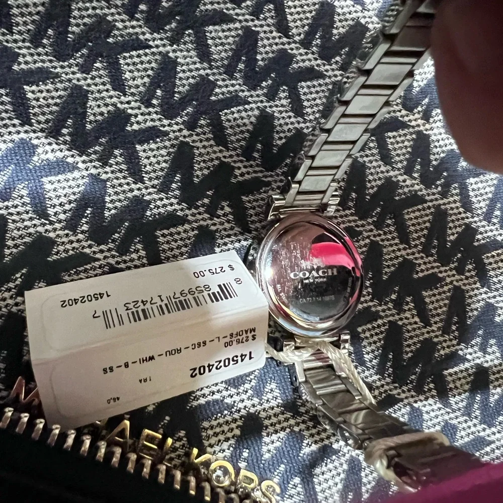 Coach Women's 14502402 Madison Silver Tone Stainless Steel Crystal Glitz Watch - Picture 5 of 9